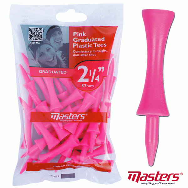 Golf Tees Pink 57 mm | 25 pcs
